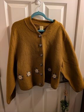 Rare Vintage German Otto Hundt 60s Wool Embroidered Jacket